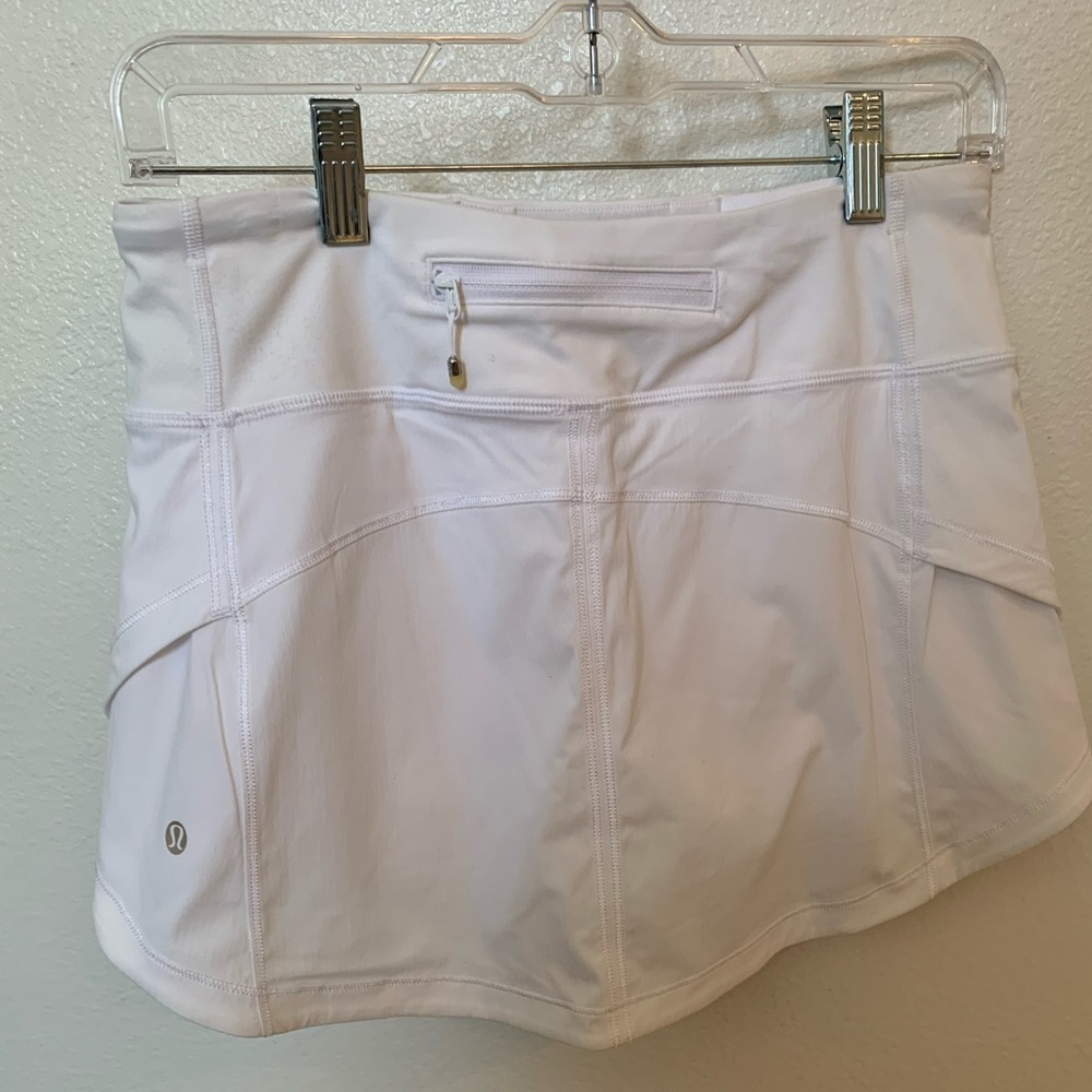 Lululemon white running skort